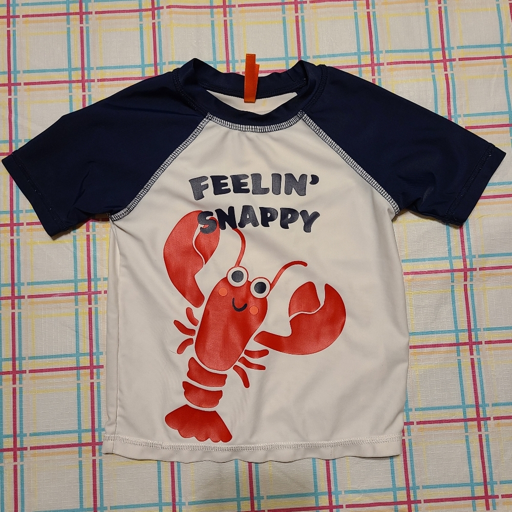 🌟5/$25 Feelin' Snappy Swim Shirt Size 3 Years